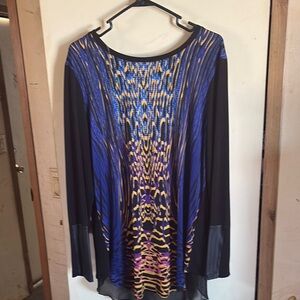 Stylish Black and Blue Women's Top